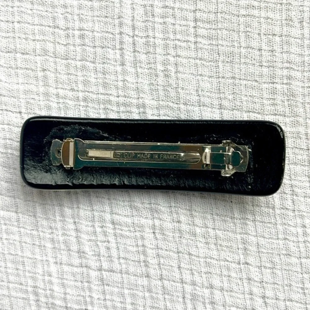 - Large‎ dichroic glass barrette. Dichroic hair clip. Glass barrette.Barret…